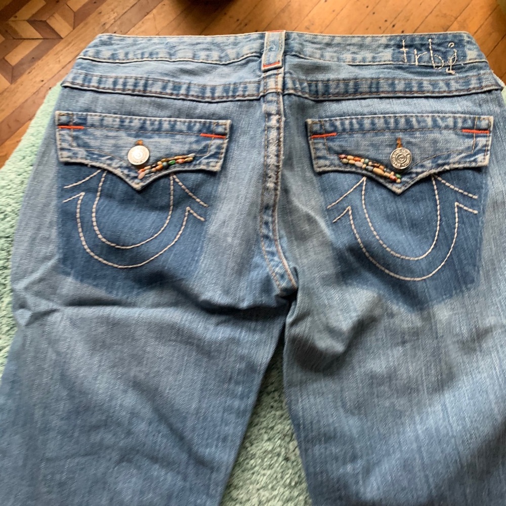 True Religion Bermuda Jean Shorts.
